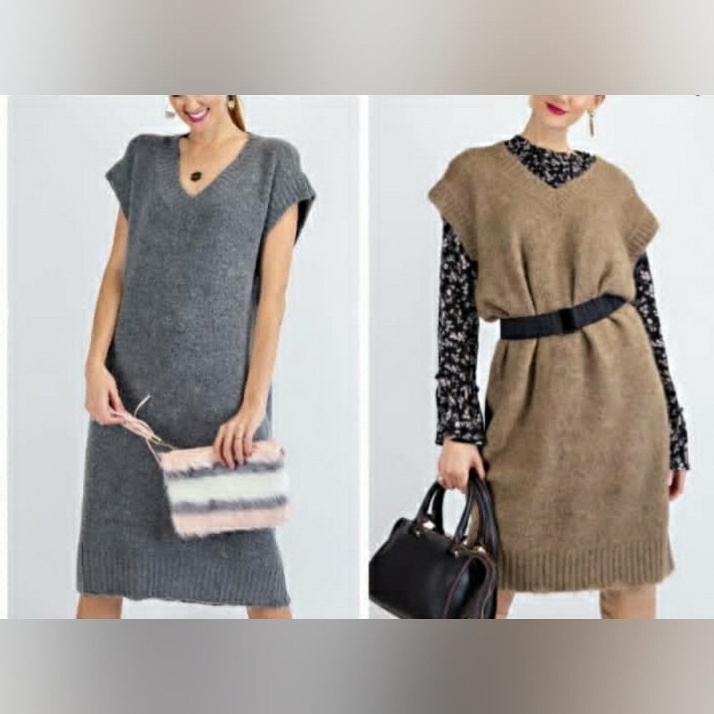 Sweater vest dress